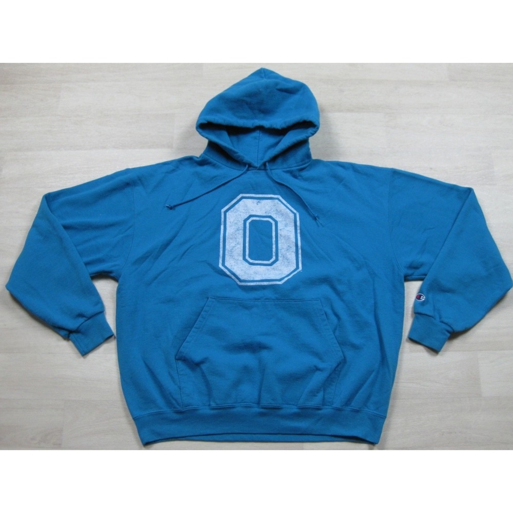 Champion Ohio State Buckeyes Hoodie Sweatshirt (XL) Block O NCAA Football Blue